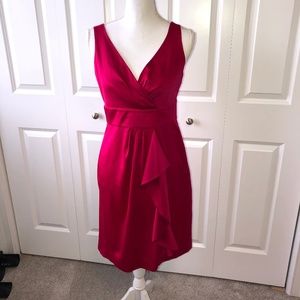 BANANA REPUBLIC FUCHSIA PINK DRESS SILKY